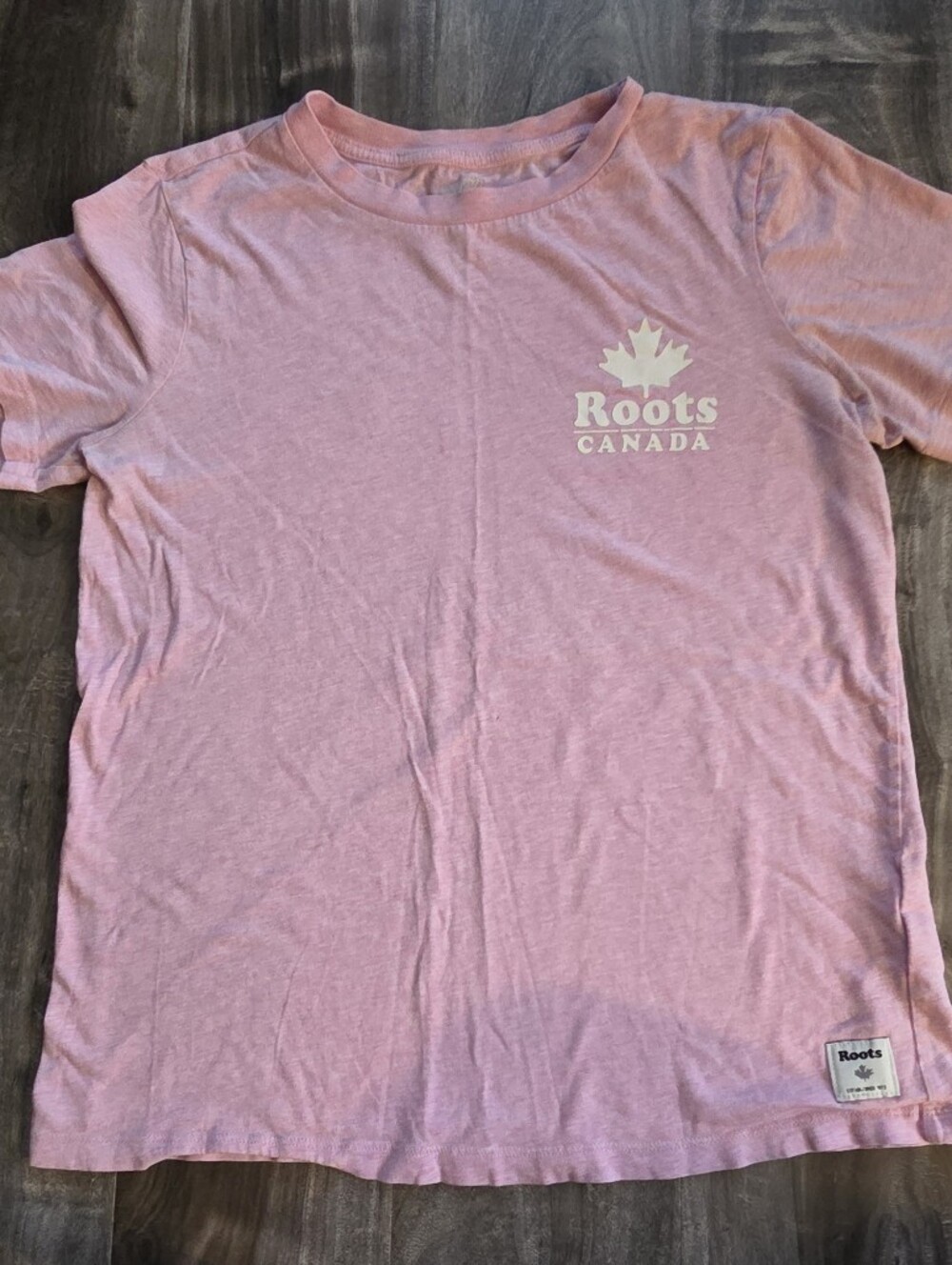 Roots Pink Short Sleeve Logo Tee